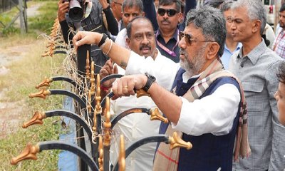 ಪಾದಚಾರಿ ಮಾರ್ಗ ಒತ್ತುವರಿ ತೆರವು ಮುಂದುವರೆಯಲಿದೆ: ಡಿ.ಕೆ. ಶಿವಕುಮಾರ್