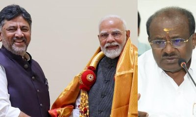 ನೂತನ ಸಿಎಂ ಡಿ.ಕೆ.ಶಿವಕುಮಾರ್‌ಗೆ ಪ್ರಧಾನಿ ಮೋದಿ, ಎಚ್‌ಡಿಕೆ ಅಭಿನಂದನೆ