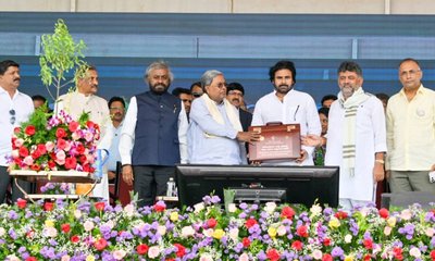 ಆಂಧ್ರಕ್ಕೆ ರಾಜ್ಯದ 4 ಕುಮ್ಕಿ ಆನೆಗಳನ್ನು ಹಸ್ತಾಂತರಿಸಿ ಸಿಎಂ