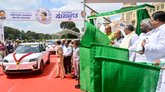 68 ಪರಿಸರ ಸ್ನೇಹಿ ವಾಹನಗಳಿಗೆ ಸಿಎಂ ಸಿದ್ದರಾಮಯ್ಯ ಚಾಲನೆ