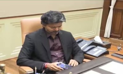 ಆಟಿಕೆ ಕಾರಿನ ಜತೆ ಮಗುವಿನಂತೆ ಆಡಿದ ಸಿಎಂ ವಿಜಯ್
