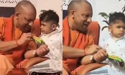 ಬಾಲಕನಿಗೆ ಚಿಪ್ಸ್ ನೀಡಿ ಮನಗೆದ್ದ ಸಿಎಂ ಯೋಗಿ;  ವಿಡಿಯೊ ವೈರಲ್!