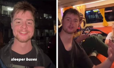 ಭಾರತದಲ್ಲಿನ ಬಸ್‌ಗಳ ಸೌಕರ್ಯಕ್ಕೆ ಮನ ಸೋತ ಕೆನಡಾ ಪ್ರವಾಸಿಗ