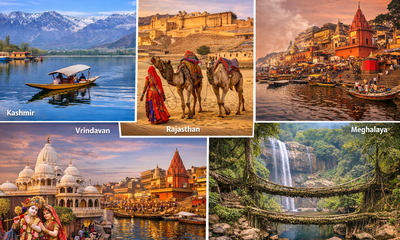 ಭಾರತದ ಫೆವರಿಟ್ ಟ್ರಾವೆಲ್ ಸ್ಪಾಟ್ ಯಾವುವು ಗೊತ್ತಾ?