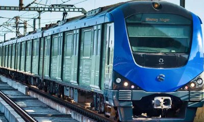 ಸುರಂಗದಲ್ಲಿ ಕೆಟ್ಟು ನಿಂತ ಚೆನ್ನೈ ಮೆಟ್ರೋ ರೈಲು; ಪ್ರಯಾಣಿಕರು  ಸುಸ್ತು