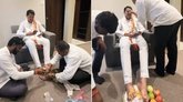 ಕಾಂಗ್ರೆಸ್‌ ನಾಯಕ ನಾನಾ ಪಟೋಲೆ ಪಾದಪೂಜೆಗೆ ಬಿಜೆಪಿ ಟೀಕೆ