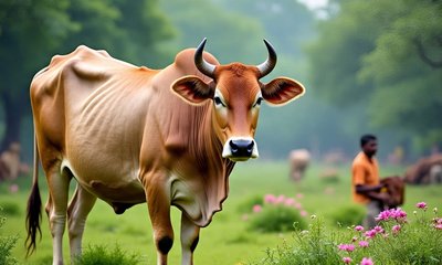 ಹಸುವಿನ ಕಾಲನ್ನು ಟ್ರಕ್‌ಗೆ ಕಟ್ಟಿ ಎಳೆದೊಯ್ದ ಪಾಪಿ