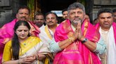 ತಿರುಪತಿ ತಿಮ್ಮಪ್ಪನ ದರ್ಶನ ಪಡೆದ ಡಿಸಿಎಂ ಡಿ.ಕೆ.ಶಿವಕುಮಾರ್‌