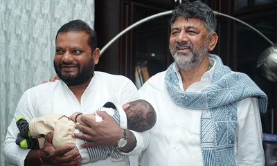 ಪುತ್ರನಿಗೆ ಡಿಸಿಎಂ ಡಿಕೆ ಶಿವಕುಮಾರ್‌ ಹೆಸರಿಟ್ಟ ಕುಡಚಿ ಶಾಸಕ!