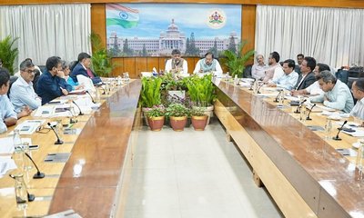 ಕೇಂದ್ರ ಬರ ಅಧ್ಯಯನ ತಂಡದ ಜತೆ ಸಿಎಂ ಡಿ.ಕೆ.ಶಿವಕುಮಾರ್‌ ಸಭೆ