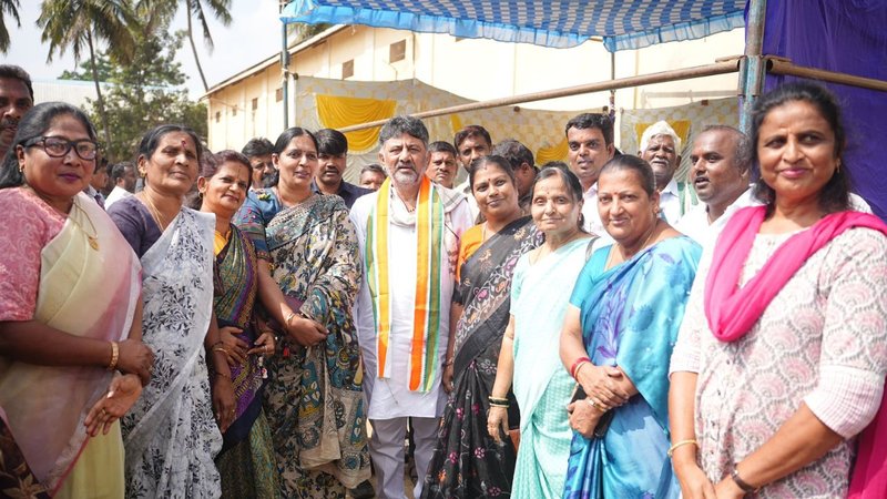 DK Shivakumar in Kanakapura