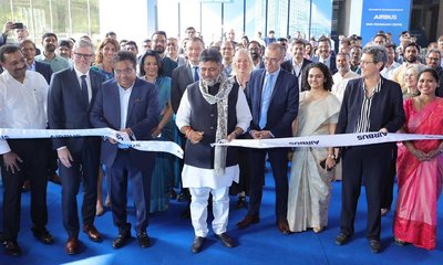 ಬೆಂಗಳೂರಿನಲ್ಲಿ ಏರ್‌ಬಸ್ ಟೆಕ್ನಾಲಜಿ ಸೆಂಟರ್‌ಗೆ ಚಾಲನೆ ನೀಡಿದ ಡಿಕೆಶಿ