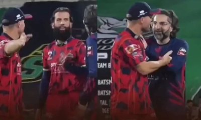 ಮೊಯಿನ್‌ ಅಲಿ ಜತೆ ಮೈದಾನದಲ್ಲೇ ಕಿತ್ತಾಡಿಕೊಂಡ ವಾರ್ನರ್‌