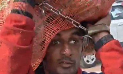 ಕೈಕಾಲುಗಳಿಗೆ ಸಂಕೋಲೆ ಬಿಗಿದಿದ್ದರೂ ದುಡಿವ ಕಾರ್ಮಿಕ