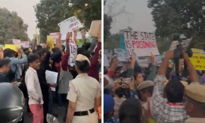 ದೆಹಲಿ ವಾಯು ಮಾಲಿನ್ಯ ತಡೆಗೆ ಕ್ರಮ ಕೈಗೊಳ್ಳುವಂತೆ ಪ್ರತಿಭಟನೆ