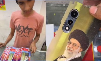 ದೆಹಲಿಯಲ್ಲಿ ಖಮೇನಿ ಫೋಟೊ ಇರುವ ಮೊಬೈಲ್ ಕವರ್‌ ಮಾರಾಟ