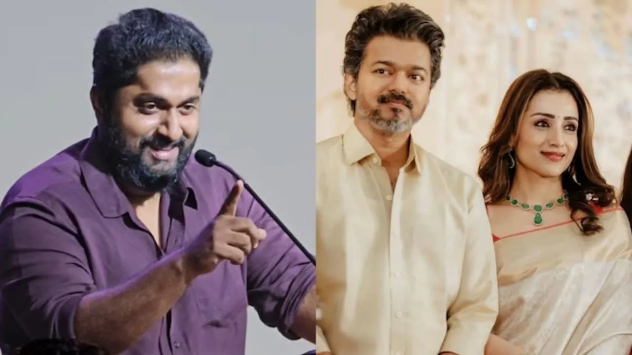 Dhyan Sreenivasan: ದಳಪತಿ ವಿಜಯ್- ತ್ರಿಷಾ ಬಗ್ಗೆ ವೇದಿಕೆಯಲ್ಲೇ ಹಾಸ್ಯ ಮಾಡಿದ ಮಲಯಾಳಂ ನಟ