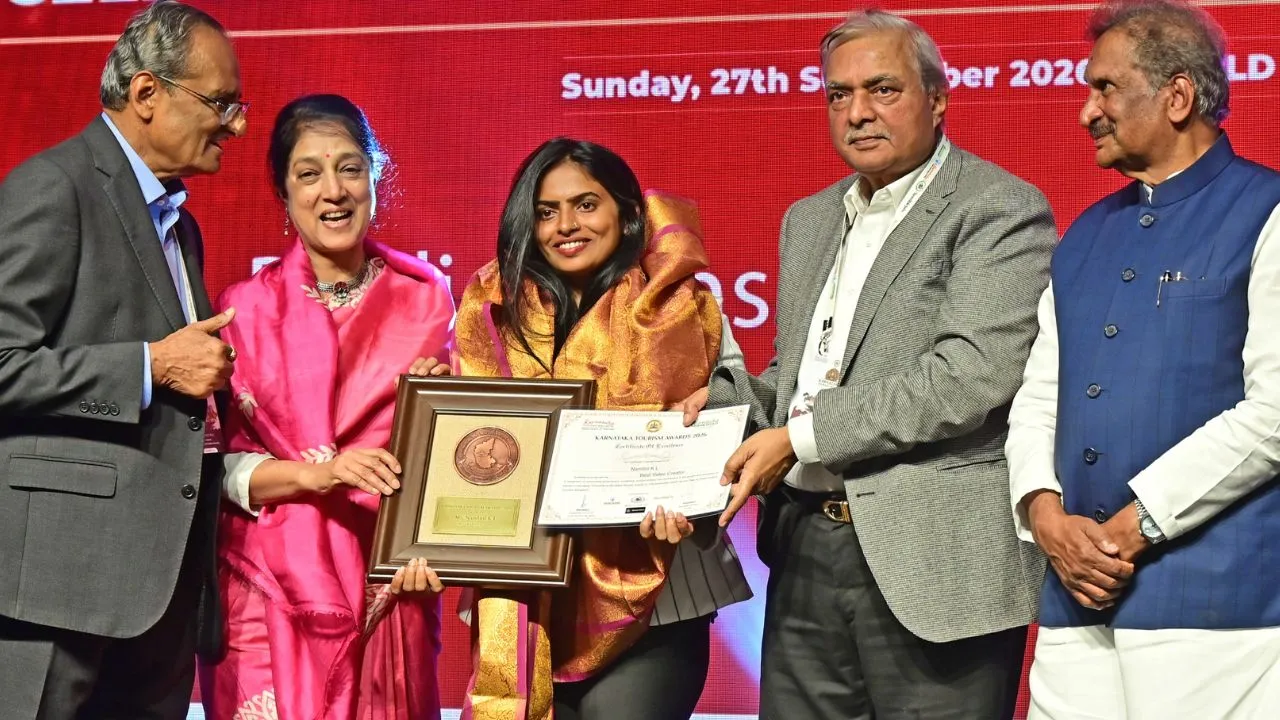 Dr. Nandini K L: ಪತ್ರಕರ್ತೆ, ಕಂಟೆಂಟ್ ಕ್ರಿಯೇಟರ್ ಡಾ. ನಂದಿನಿ ಕೆ.ಎಲ್.ಗೆ ಕರ್ನಾಟಕ ಪ್ರವಾಸೋದ್ಯಮ ಇಲಾಖೆಯ ‘ವಿಡಿಯೊ ಕ್ರಿಯೇಟರ್ ಅವಾರ್ಡ್ 2026’