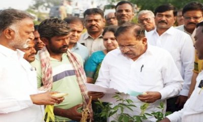 ವಿಜಯನಗರ ಜಿಲ್ಲೆಯ ಬರಪೀಡಿತ ಪ್ರದೇಶಗಳಿಗೆ ಡಿಸಿಎಂ ಭೇಟಿ