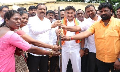 65 ಲಕ್ಷ ವೆಚ್ಚದ ಆಯುಷ್ಮಾನ್ ಆರೋಗ್ಯ ಕೇಂದ್ರಕ್ಕೆ ಭೂಮಿಪೂಜೆ