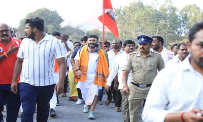 ಸಂಸದ ಡಾ.ಕೆ.ಸುಧಾಕರ್ ನೇತೃತ್ವದಲ್ಲಿ ನಡೆದ ನಂದಿಗಿರಿ ಪ್ರದಕ್ಷಿಣೆ