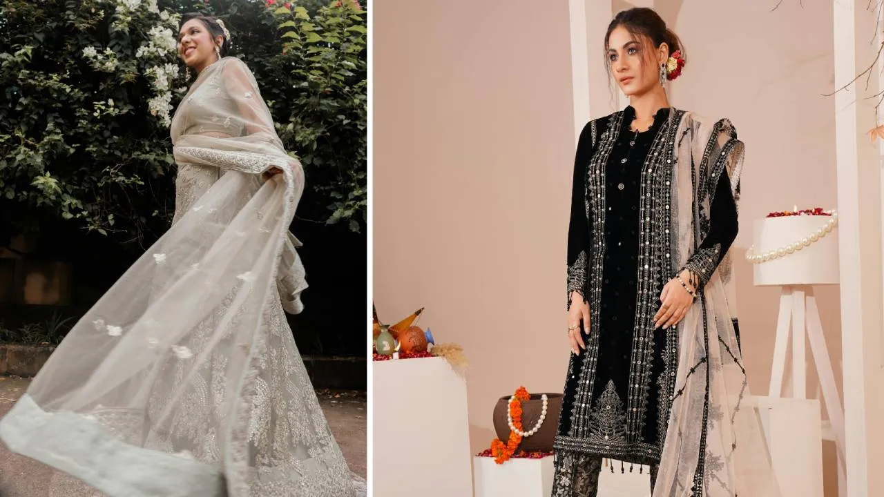 Dupatta Fashion 2025: ಹುಡುಗಿಯರ ಆಕರ್ಷಕ ಲುಕ್‌ಗಾಗಿ ಶೀರ್ ದುಪಟ್ಟಾ ಫ್ಯಾಷನ್ - Image 2