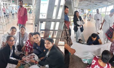 ರೈಲು ಫ್ಲ್ಯಾಟ್‌ಫಾರ್ಮ್‌ನಲ್ಲಿಯೇ ಹೆರಿಗೆ ಮಾಡಿಸಿದ ಆರ್ಮಿ ಡಾಕ್ಟರ್‌