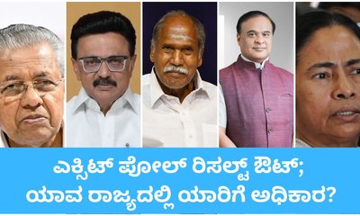 ಬಹುನಿರೀಕ್ಷಿತ ಎಕ್ಸಿಟ್‌ ಪೋಲ್‌ ರಿಸಲ್ಟ್‌ ಔಟ್‌; ಯಾರಿಗೆ ಯಾವ ರಾಜ್ಯ?