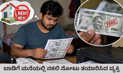 ಬಾಡಿಗೆ ಮನೆಯಲ್ಲಿ ಖೋಟಾ ನೋಟು ತಯಾರಿ; ಕೃತ್ಯ ಬೆಳಕಿಗೆ ಬಂದಿದ್ದು ಹೇಗೆ?