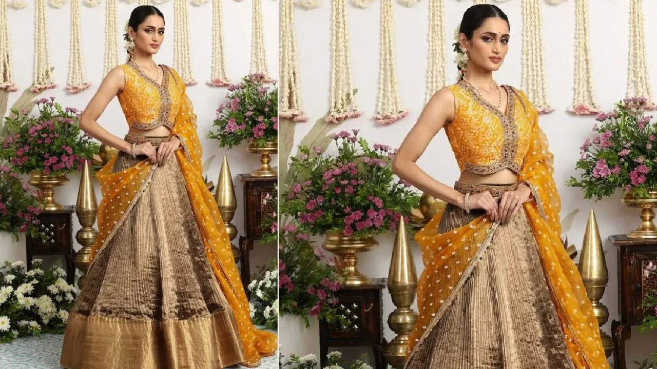 Festival Fashion 2025: ಗೌರಿ-ಗಣೇಶ ಹಬ್ಬದ ಸಂಭ್ರಮಕ್ಕೆ ಲೆಹೆಂಗಾ ರೂಪದಲ್ಲಿ ಲಗ್ಗೆ ಇಟ್ಟ ಲಂಗ-ದಾವಣಿ - Image 3