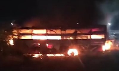 ದೆಹಲಿ-ಮುಂಬೈ ಎಕ್ಸ್‌ಪ್ರೆಸ್‌ವೇಯಲ್ಲಿ ಖಾಸಗಿ ಬಸ್‌ಗೆ ಬೆಂಕಿ: 7 ಸಾವು