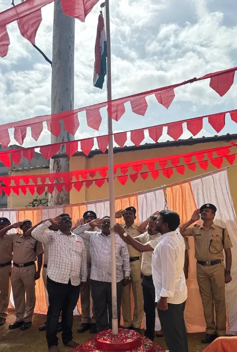 Flag at Hospet