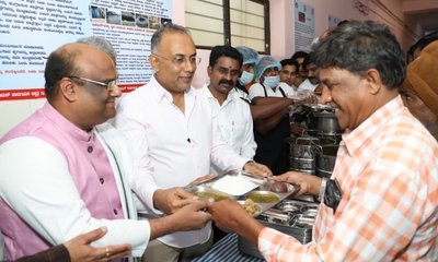 ಇಸ್ಕಾನ್ ಸಹಯೋಗದಲ್ಲಿ ಸರ್ಕಾರಿ ಆಸ್ಪತ್ರೆಗಳಲ್ಲಿ ಪೌಷ್ಟಿಕ ಆಹಾರ ವಿತರಣೆ