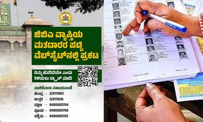 ಗ್ರೇಟರ್‌ ಬೆಂಗಳೂರು ಪ್ರಾಧಿಕಾರದ ಚುನಾವಣೆ; ಮತದಾರರ ಪಟ್ಟಿ ಪ್ರಕಟ