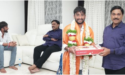 Photos: ಜನಾರ್ದನ ರೆಡ್ಡಿ ಮನೆಗೆ ʻಬಿಗ್ ಬಾಸ್ʼ ವಿನ್ನರ್ ಗಿಲ್ಲಿ ನಟ ಭೇಟಿ