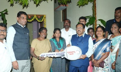 ಕೊರಟಗೆರೆ ಪಪಂ ಪೌರ ಕಾರ್ಮಿಕರಿಗೆ ಗೃಹ ಸಚಿವರಿಂದ ಗೃಹ ಭಾಗ್ಯ