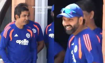 ಗೌತಮ್‌ ಗಂಭೀರ್‌ ಜೊತೆ ನಗುತ್ತಾ ಮಾತುಕತೆ ನಡೆಸಿದ ಹಿಟ್‌ಮ್ಯಾನ್‌!