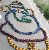 ಗಣೇಶನ ಆಕೃತಿಯಲ್ಲಿ ಕುಳಿತು ವ್ಯಾಯಾಮ ಮಾಡಿದ ವಿದ್ಯಾರ್ಥಿಗಳು!