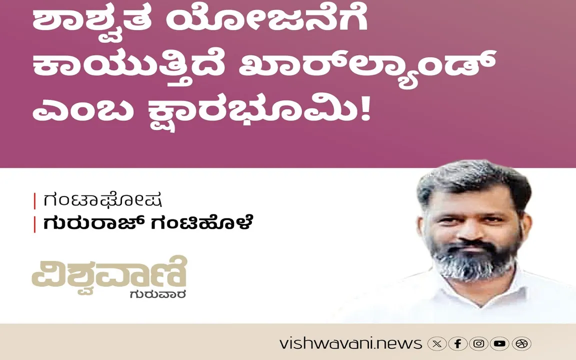 Gururaj Gantihole Column: ಶಾಶ್ವತ ಯೋಜನೆಗೆ ಕಾಯುತ್ತಿದೆ ಖಾರ್‌ ಲ್ಯಾಂಡ್‌ ಎಂಬ ಕ್ಷಾರಭೂಮಿ !