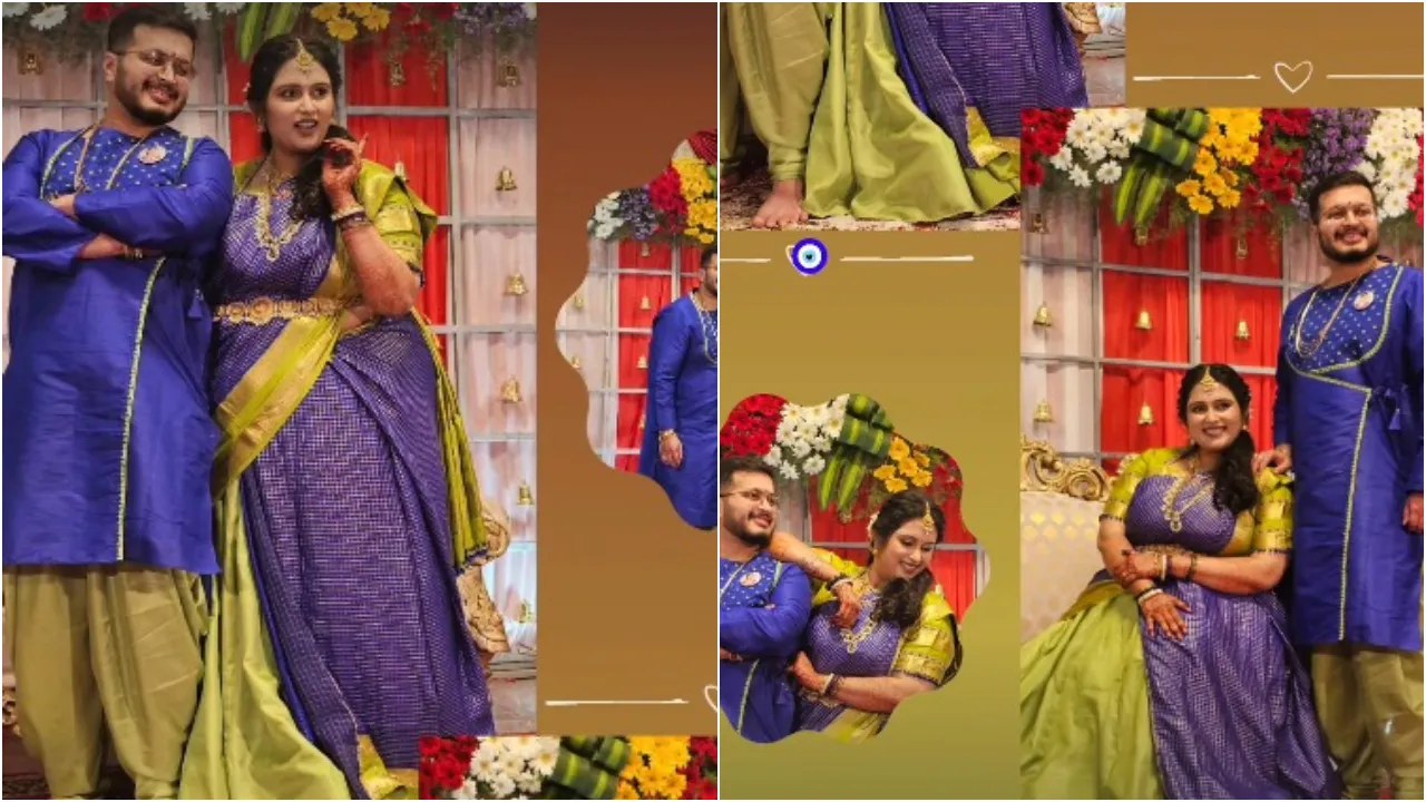 ದಾಂಪತ್ಯ ಬದುಕಿಗೆ ಕಾಲಿಟ್ಟ ʻಬ್ರಹ್ಮಗಂಟುʼ ಸೀರಿಯಲ್‌ ನಟಿ ಗೀತಾ ಭಾರತಿ ಭಟ್;‌ ಇಲ್ಲಿವೆ ಮದುವೆಯ ಫೋಟೋಗಳು - Image 4