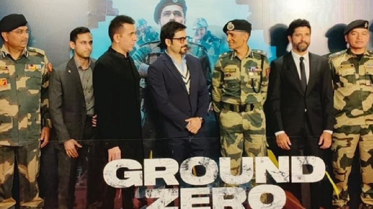 Ground Zero: ಏ. 25 ರಂದು ತೆರೆ ಮೇಲೆ ಬರಲಿದೆ ಇಮ್ರಾನ್‌ ಹಶ್ಮಿ 'ಗ್ರೌಂಡ್ ಜೀರೋ' ; BSF ಯೋಧರ ಜೊತೆ ಪ್ರೀಮಿಯರ್‌ ಶೋ ವೀಕ್ಷಿಸಿದ ಚಿತ್ರತಂಡ