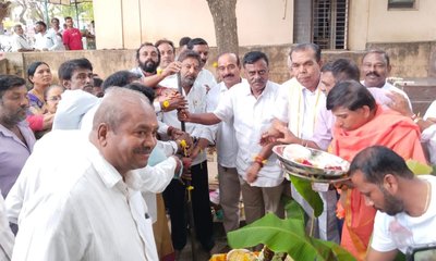 ಪಂಚವಟಿ, ನವಗ್ರಹ ಮತ್ತು ಶಿವಲಿಂಗ ದೇವಾಲಯಕ್ಕೆ ಗುದ್ದಲಿಪೂಜೆ