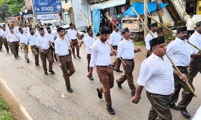 ಗುಬ್ಬಿಯಲ್ಲಿ ಆರ್‌ಎಸ್ಎಸ್ ಪಥ ಸಂಚಲನ