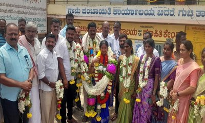 ಬಿದರೆ ಗ್ರಾಪಂ ಅಧ್ಯಕ್ಷರಾಗಿ ರೇಣುಕಮ್ಮ ರಾಮಕೃಷ್ಣಯ್ಯ ಅವಿರೋಧ ಆಯ್ಕೆ