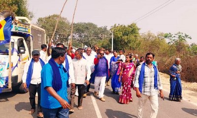 ದಲಿತ ಸಂಘಟನೆಗಳ ಒಕ್ಕೂಟದಿಂದ ಜಾಗೃತಿ ಪಾದಯಾತ್ರೆ