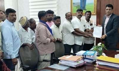 ಕಲ್ಲು ಗಣಿಗಾರಿಕೆಗೆ ಅನುಮತಿ ನೀಡದಂತೆ ಜಿಲ್ಲಾಧಿಕಾರಿಗೆ ರೈತರ ಮನವಿ