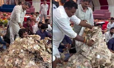 ಭಜನಾ ಗಾಯಕನ ಮೇಲೆ ಹಣ ಸುರಿದ ಭಕ್ತರು: ವಿಡಿಯೊ ಇಲ್ಲಿದೆ!