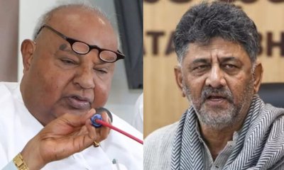 ನೈಸ್ ಸಂಸ್ಥೆಗೆ ಭೂಮಿ ಕೊಟ್ಟವರಿಗೆ ನಿವೇಶನ; ಸಿಎಂ ಡಿಕೆಶಿಗೆ ದೇವೇಗೌಡರ ಪತ್ರ