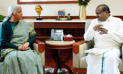 ಉಕ್ಕು ವಲಯದ ಬೆಳವಣಿಗೆ ಬಗ್ಗೆ ವಿತ್ತ ಸಚಿವೆ ಜತೆ ಕುಮಾರಸ್ವಾಮಿ ಚರ್ಚೆ