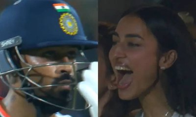 ಅರ್ಧಶತಕ ಬಾರಿಸಿ ಗೆಳತಿಗೆ ಫ್ಲೈಯಿಂಗ್ ಕಿಸ್ ನೀಡಿದ ಪಾಂಡ್ಯ